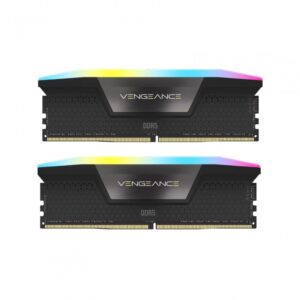 Memorie RAM CORSAIR Vengeance RGB 64GB (2x32) DDR5 6000MHz - CMH64GX5M2B6000C30