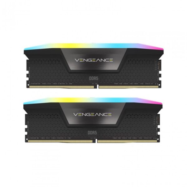 Memorie RAM CORSAIR Vengeance RGB 64GB (2x32) DDR5 6000MHz - CMH64GX5M2B6000C30