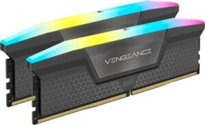 Memorie RAM CORSAIR VENGEANCE RGB 64GB (2x32) DDR5 6000MHZ - CMH64GX5M2B6000Z30