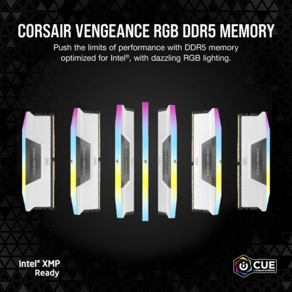 Memorie RAM CORSAIR VENGEANCE RGB 32GB (2x16) DDDR5 5600 MHZ - CMH32GX5M2B5600C36WK