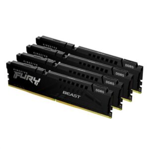 Memorie RAM Kingston 128GB (4x32GB) DDR5 5600MHz CL40 FURY Beast - KF556C40BBK4-128