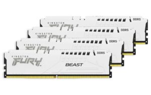 Memorie RAM Kingston DDR5 64GB 6000Mhz CL 40 1.35V Fury Beast White - KF560C40BWK4-64