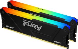 Memorie RAM Kingston Fury Beast, DIMM, DDR4, 16GB, 3200MHz - KF432C16BB2AK2/16