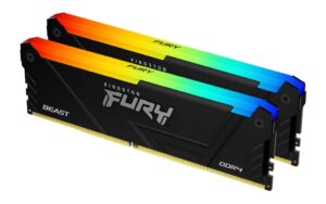 Memorie RAM Kingston Fury Beast, DIMM, DDR4, 64GB, 3200MHz - KF432C16BB2AK2/64