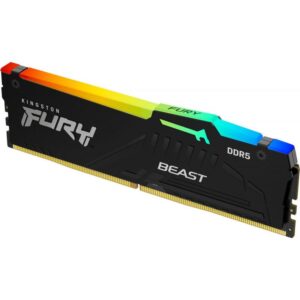 Memorie RAM Kingston FURY Beast RGB, DIMM, 16GB DDR5, CL40, 5600MHz - KF556C40BBA-16