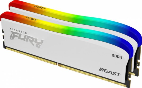 Memorie RAM Kingston Fury Beast White, DIMM, DDR4, 32GB - KF436C18BWAK2/32