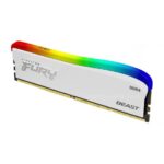 Memorie RAM Kingston Fury Beast White, DIMM, DDR4, 8GB, CL18, RGB - KF436C17BWA/8