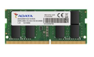 Memorie RAM notebook ADATA, SO-DIMM, DDR4, 8GB, CL19, 2666Mhz - AD4S26668G19-SGN