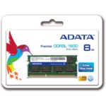 Memorie RAM notebook Adata, SODIMM, DDR3L, 8GB, CL11, 1600Mhz - ADDS1600W8G11-S