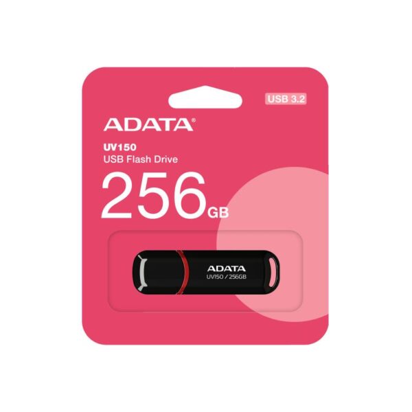 USB Flash Drive ADATA 256GB, UV150, USB3.0, Negru - AUV150-256G-RBK