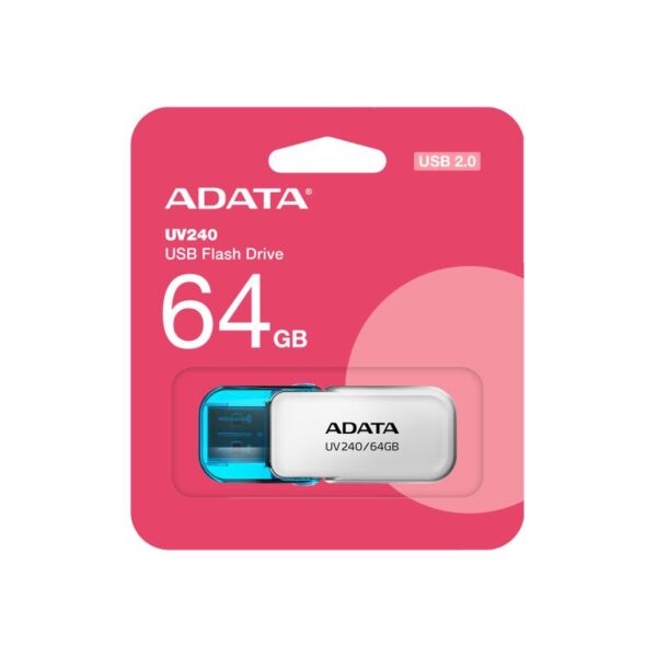 Stick USB ADATA UV240 64GB USB 2.0 - AUV240-64G-RWH