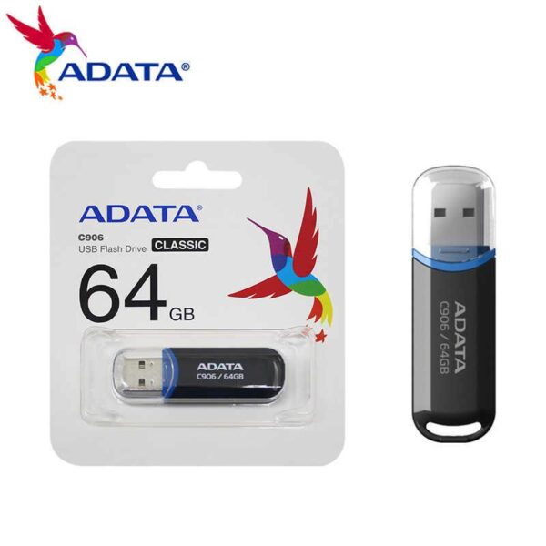 Memorie USB Flash Drive ADATA C906, 64GB, USB2.0 - AC906-64G-RBK