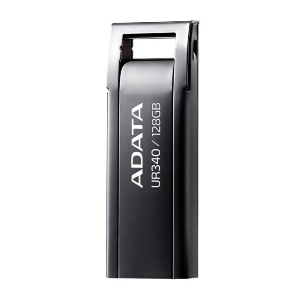 Memorie USB Flash Drive ADATA UR340, 128GB, USB 3.2, black metalic - AROY-UR340-128GBK