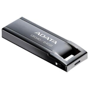 Memorie USB Flash Drive ADATA UR340, 64GB, USB 3.2, black metalic - AROY-UR340-64GBK