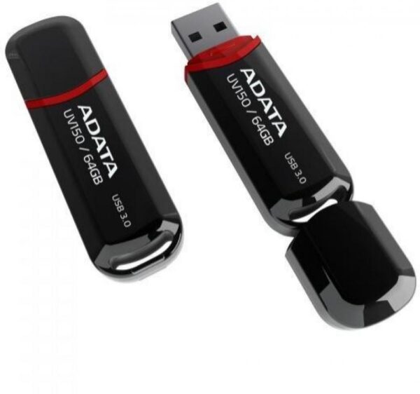 Memorie USB Flash Drive ADATA UV150, 64Gb, USB 3.0, negru - AUV150-64G-RBK