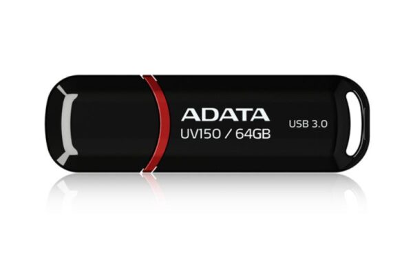 Memorie USB Flash Drive ADATA UV150, 64Gb, USB 3.0, negru - AUV150-64G-RBK