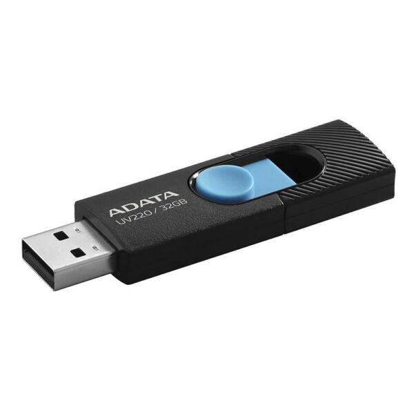 Memorie USB Flash Drive ADATA UV220 32GB, USB2.0, albastru/negru - AUV220-32G-RBKBL