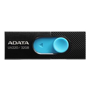 Memorie USB Flash Drive ADATA UV220 32GB, USB2.0, albastru/negru - AUV220-32G-RBKBL