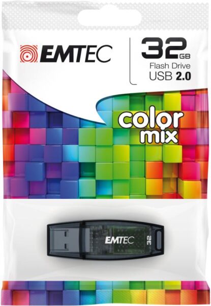 USB Flash Drive Emtec 32GB Color Mix, USB 2.0 - ECMMD32GC410