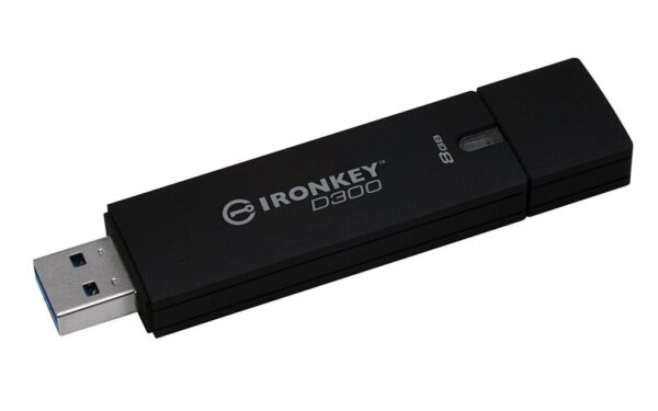 Memorie USB Flash Drive Kingston, 8GB, IronKey D300 Managed Encrypted - IKD300M/8GB