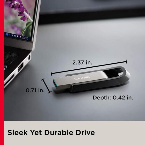 Memorie USB Flash Drive Sandisk Extreme GO, 64GB, USB 3.1, negru - SDCZ810-064G-G46