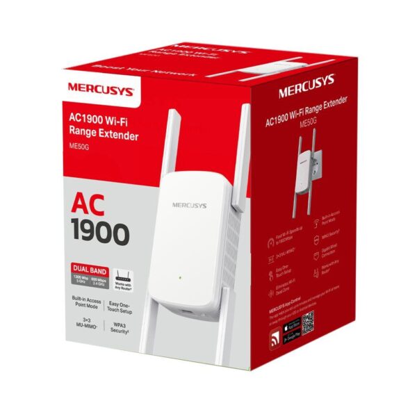 Mercusys AC1900 Wi-Fi Range Extender ME50G; Dual-Band