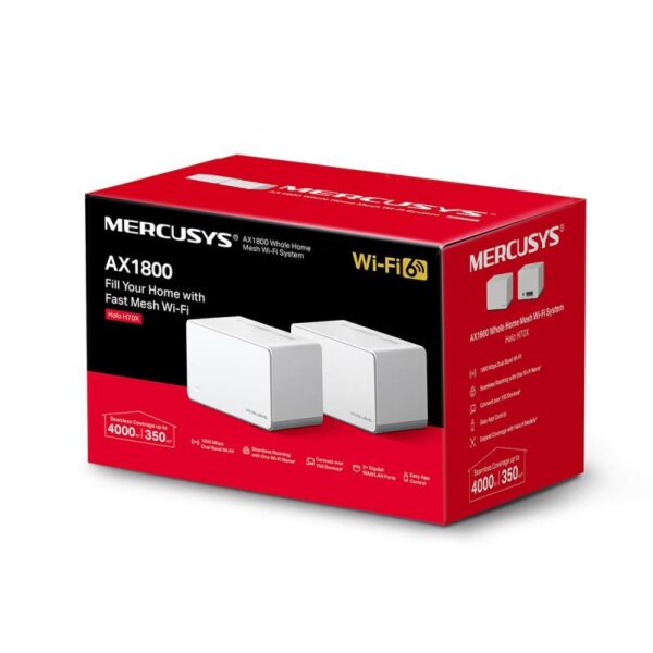 Mercusys AX1800 Whole Home Wi-Fi system HALO H70X (2-PACK)