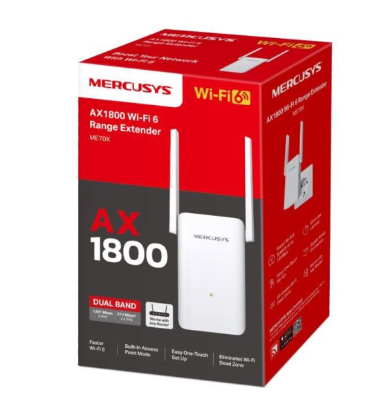 Mercusys Ax1800 Wi-Fi Range Extender ME70X; Dual-Band