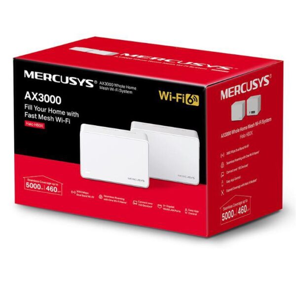 Mercusys AX3000 Whole Home Wi-Fi system HALO H80X (2-PACK)