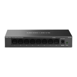 Mercusys MS108GS. Switch type: Unmanaged. Basic switching RJ-45 Ethernet ports