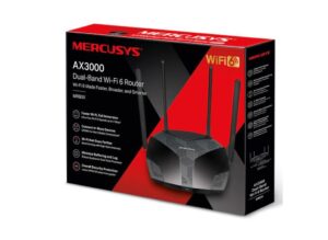 Mercusys Router, AX3000, MU-MIMO, Dual-Band, WPA3, Standarde wireless: Wi-Fi - MR80X