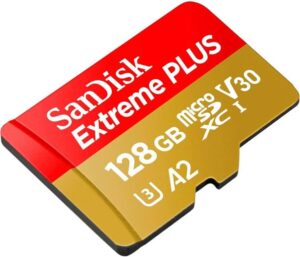 Micro Secure Digital Card SanDisk Extreme PLUS, 128GB, Clasa 10 - SDSQXBD-128G-GN6MA