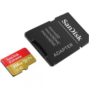 Micro Secure Digital Card SanDisk Extreme PLUS, 256GB, Clasa 10 - SDSQXBD-256G-GN6MA