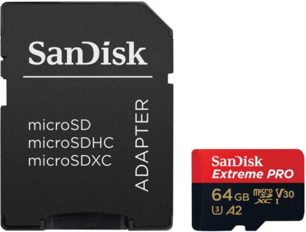 Micro Secure Digital Card SanDisk Extreme PLUS, 64GB, Clasa 10 - SDSQXCU-064G-GN6MA