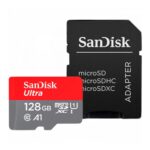 Micro Secure Digital Card SanDisk Ultra, 128GB, Clasa 10 - SDSQUAB-128G-GN6MA