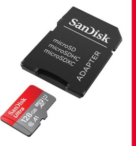 Micro Secure Digital Card SanDisk Ultra, 128GB, Clasa 10 - SDSQUAB-128G-GN6MA