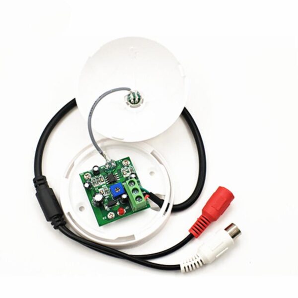 Microfon audio cu preamplificator LN-SM04; pentru camere de supraveghere video