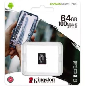 MicroSD Kingston, 64GB, Select Plus, Clasa 10 UHS-I Performance - SDCS2/64GBSP