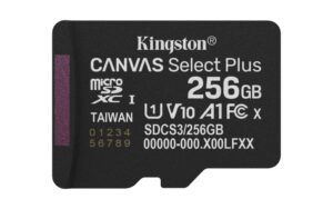 MicroSDXC Kingston, 256GB, Canvas Select Plus, Clasa 10 UHS-I - SDCS3/256GBSP
