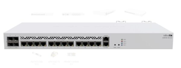 MIKROTIK, 16 Port Wired Router, CCR2116-12G-4S+, Procesor: 2Ghz