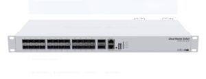 MIKROTIK, 24 Port QSFP+ 2 SFP L3 Managed Switch, CRS326-24S+2Q+RM