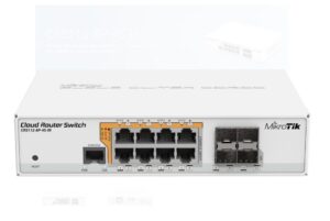 MikroTik Cloud Router Switch 112-8P-4S-IN with QCA8511 400Mhz CPU - CRS112-8P-4S-IN
