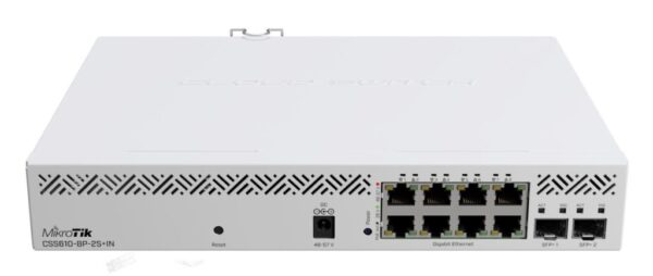 MIKROTIK, CSS610-8P-2S+IN, 8P, 2 SFP+ Port, Indoor Switch