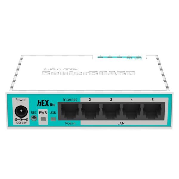 MIKROTIK HEX LITE 5-Port Ethernet Router RB750R2, plastic case