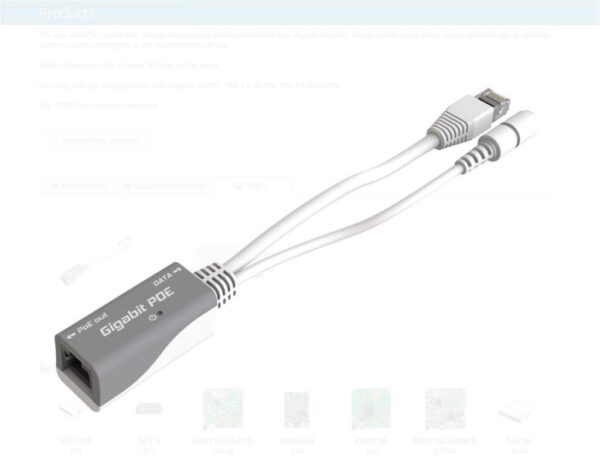 MIKROTIK RBGPOE, PoE injector, for Gigabit LAN products