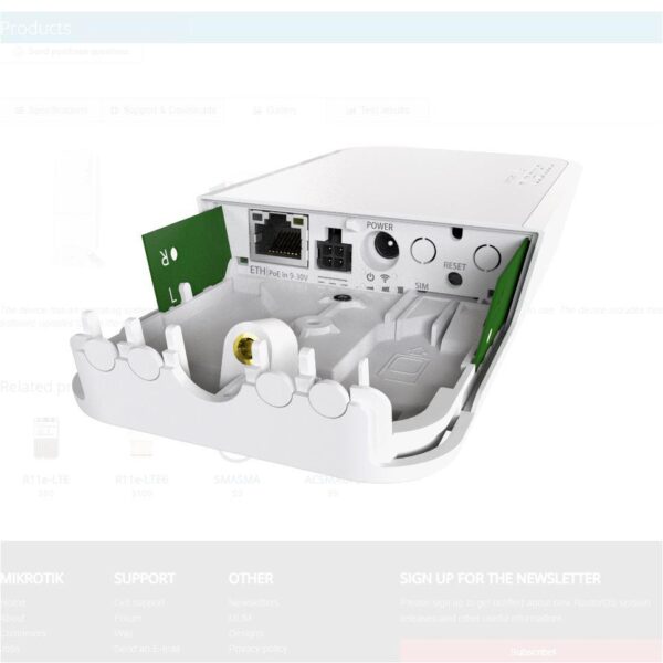 Mikrotik wAP R weatherproof 2.4Ghz wireless access po - RBWAPR-2ND