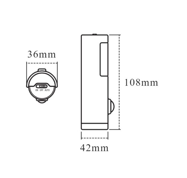 Mini lanterna LED Ledvance NIGHTLUX Torch cu senzo - 000004058075260719