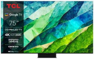 MiniLED TV 4K 75" (190cm) 144Hz TCL 75C855