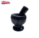 MOJAR CU PISTIL DIN MARMURA, DIA 9.5 CM, NEGRU, VANORA HOME - VN-YMJ-M95N