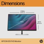 Monitor 23.8" HP E24 G5, LED, IPS, FHD 1920x1080, 16:9, 5 ms - 6N6E9AA